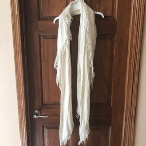 Cream colored scarf